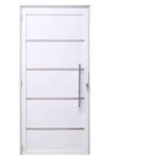 Porta Lambril Branca 2,10X0,90 Com Friso D Puxador