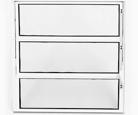 Vitro Basculante 1S Vidro 0,60X0,60 Branco