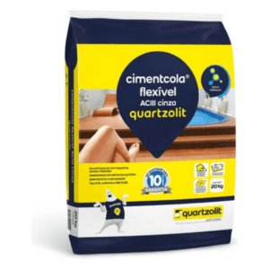 Argamassa AC3 Cinza Piscina 20Kg - Quartzolit