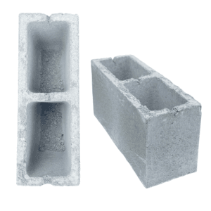 Bloco Concreto Vedação 14x19x39 3,0 Mpa Com Fundo 2 Furos